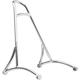 BURLY BRAND Short Chrome Sissy Bar Harley Davidson 1450-1690cc 2006-2017