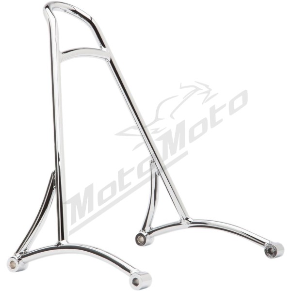 BURLY BRAND Short Chrome Sissy Bar Harley Davidson 1450-1690cc 2006-2017