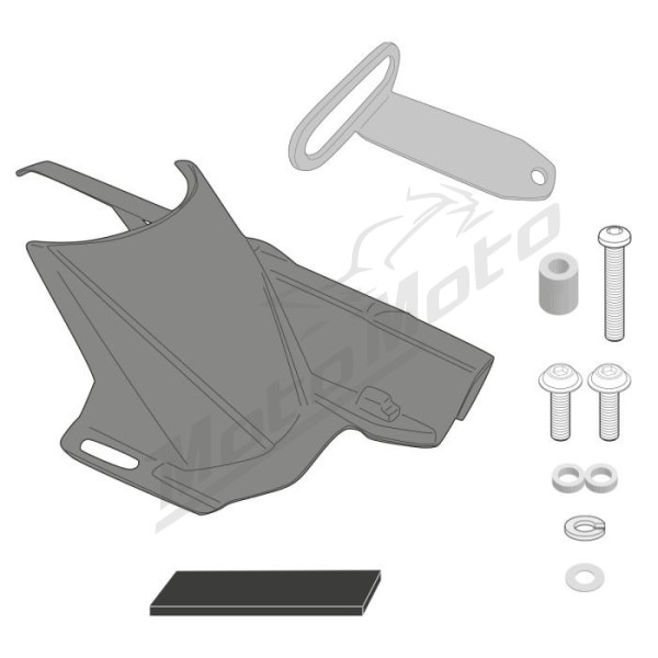 KAPPA Rear fender with chain guard Honda NX / CB 500 24-25