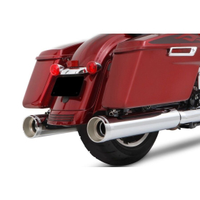 RINEHART RACING 800-0110TC-ECB 4.5 Muffler Slip-On Duals for Harley Davidson FLHR / FLHRC / FLHRXS / FLHTKL / FLTRXS  1750-1868cc FLTRXS 17-25