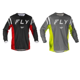 FLY RACING Kinetic Mesh Jersey - Grey/Yellow