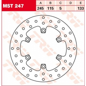 PRIEKINIS / GALINIS STABDŽIŲ DISKAS MST247 DUCATI / VOXAN / LAVERDA / YAMAHA 250-1000CC 1986-2016 1VNT