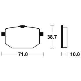 TECNIUM Street Organic Brake pads MA96 Yamaha TT / XT 600 86-90