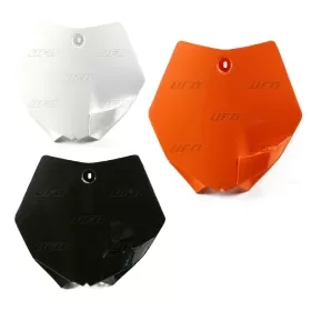 UFO Front Number Plate White KTM SX65 09-15