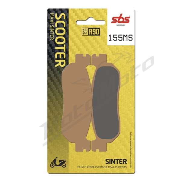 SBS MS Scooter Maxi 155MS Sintered Brake Pads Yamaha YP 125-250cc 99-16