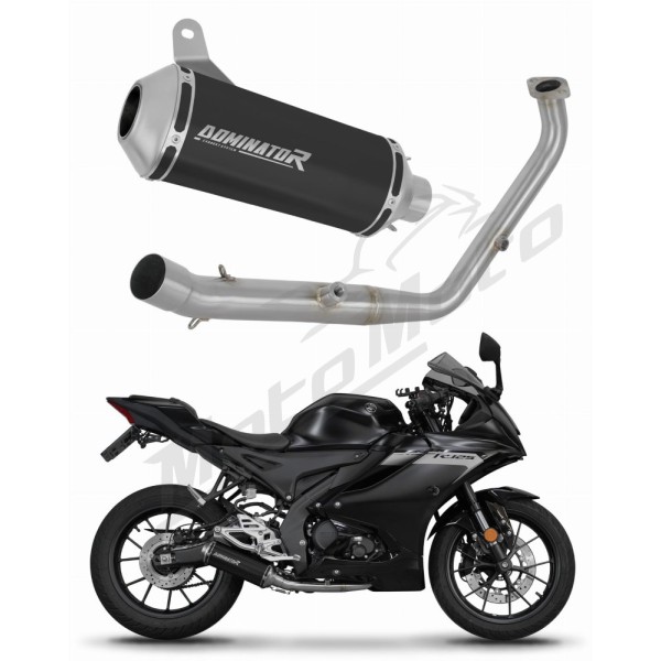 Yamaha MT 125 2024-2025 (Euro 5+) Dominator Full Exhaust System OV G2 BLACK + dB killer