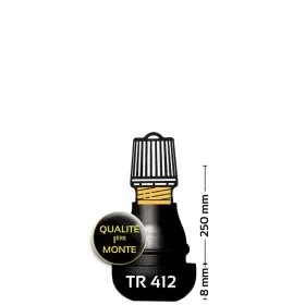 MaxTuned TR412 Rubbered Tire Valve pack of 100