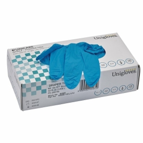 DRAPER Nitrile Workshop Gloves Blue 100 pieces