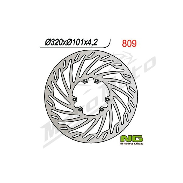 NG Front Fixed Brake Disc 320X101X4,2mm Honda / HM 125-500cc 95-10