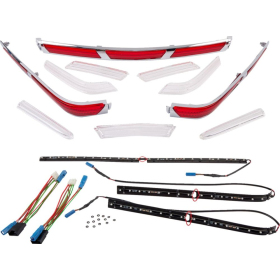 SHOW CHROME LED Trunk and Saddlebag Molding Insert Kit Honda GL 1800 01-10