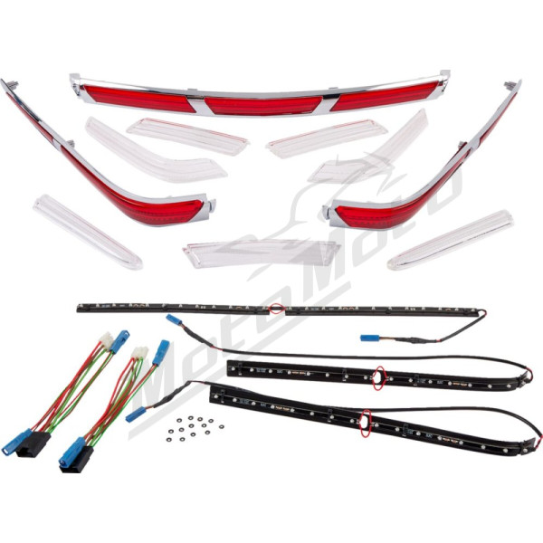SHOW CHROME LED Galinis žibintų daiktadėžės kompl. Honda GL 1800 01-10