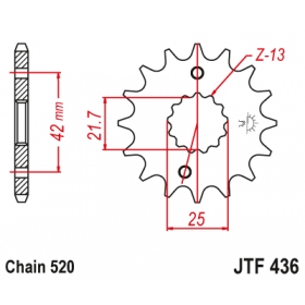 Front sprocket JTF436