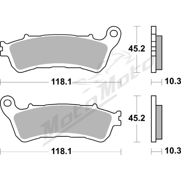 BREMBO Sintered Brake pads Honda GL 1800cc 18-25