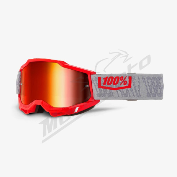 100% Accuri 2 Gatorback goggles (red mirror lens)