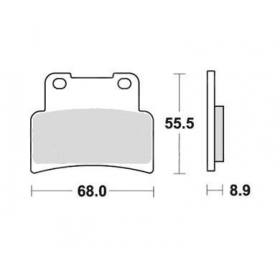 BRAKE PADS FERODO FDB2216ST / MCB785 ROUTE