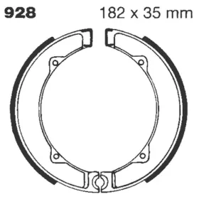 EBC Standard Brake Shoes DUCATI MARK 250-450 70-74