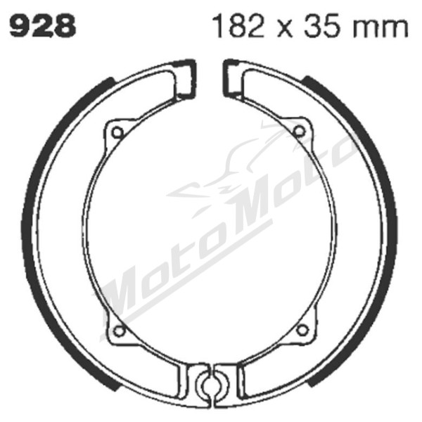 EBC BŪGNINIŲ STABDŽIŲ TRINKELĖS DUCATI MARK 250-450 70-74
