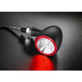 Kellermann Bullet 1000 DF black with clear glass (red LED)