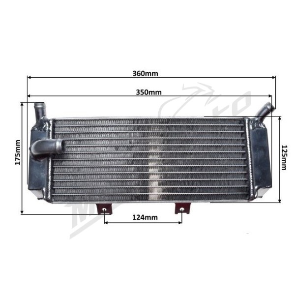 RADIATOR SET HONDA CRF450X 2005-2016