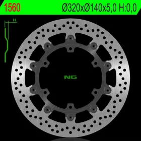 NG Front Floating Brake Disc 320X140X5.0mm Aprilia Caponord 1200cc 15-16