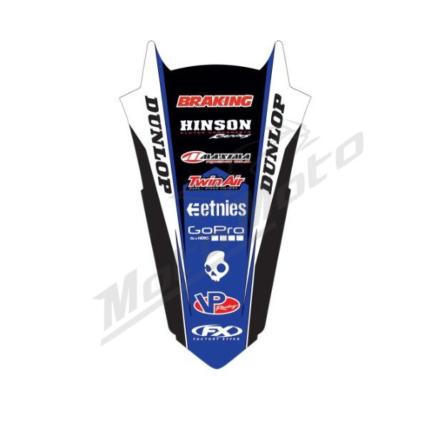 FACTORY EFFEX Galinio sparno grafikos lipdukas Yamaha YZ 250-450 03-05