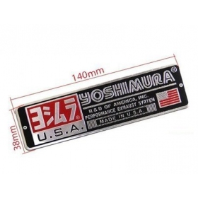 STICKER FOR MUFFLER ALUMINUM YOSHIMURA 140x38mm