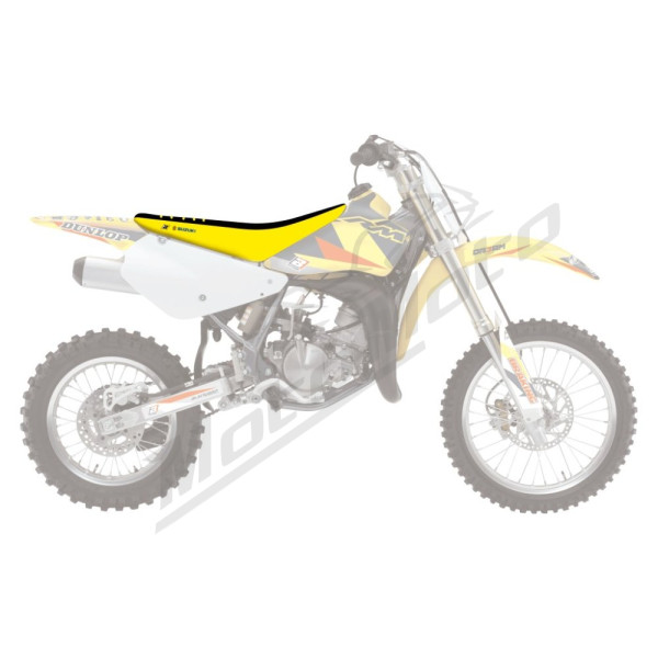 Blackbird sėdynės užvalkalas DOUBLE GRIP 3 SUZUKI RM 85 02-23 Geltona/Juoda