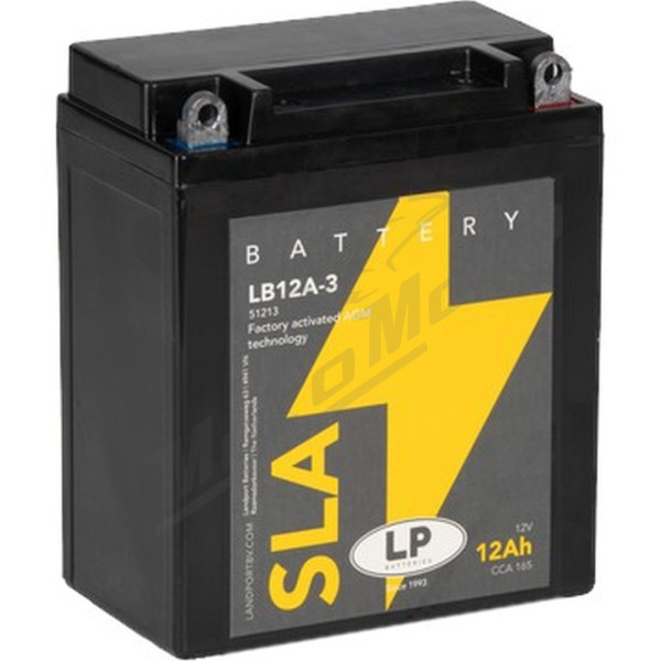 Landport akumuliatorius YB12A-3 (MS LB12A-3) (YB12AL-A/A2)