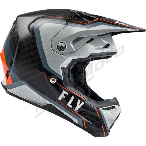 FLY RACING Formula Carbon Axon Helmet Black/Blue  XL
