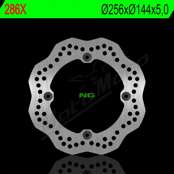 NG Rear Fixed Brake Disc 256x144x5mm Honda NS / XRV 400-750cc 85-03