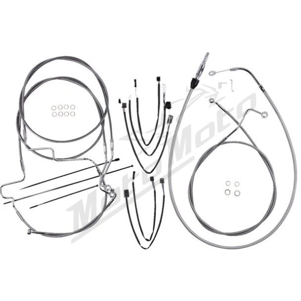 MAGNUM SHIELDING XR Handlebar Installation Kit Chrome 30.5/35.5cm Harley Davidson FLH / FLHT / FLHTK / FLHXS / FLHXST 1750/1977 21-24