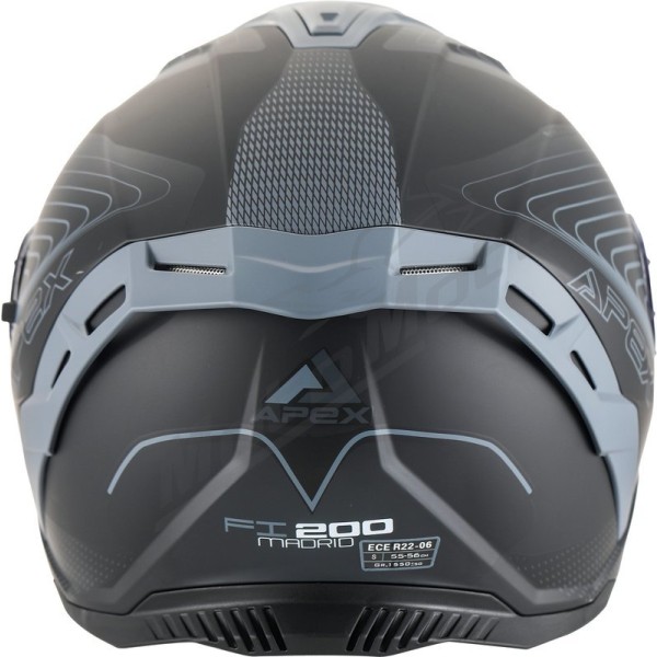 Helmet APEX FI200 Madrid Grey/Black