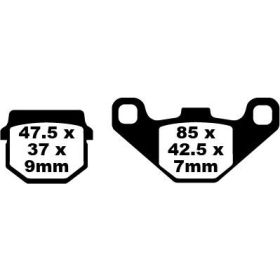 EBC SFA Brake Pads ADLY / AEON / APPRILIA / BENELLI / CPI / GENERIC / HYOSUNG / KEEWAY / KREIDLER / MALAGUTI / MZ / PEUGEOT / SUZUKI / SYM / TBG / VECTRIX / ZERO 50-350cc 89-24
