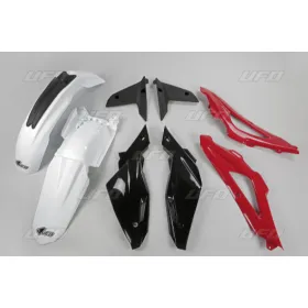Ufo plastic set HUSQVARNA TC 250-510cc 08-10 WHITE/RED/BLACK