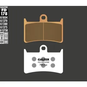 GALFER Sport Racing Front brake pads sintered metal gold KH252 / KH380 Yamaha FZ / FJR / BT / XJR / R6 / R1 250-1900 89-25