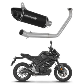 Yamaha MT 125 2020 Dominator Full Exhaust System Collector Silencer HP8 BLACK + dB killer