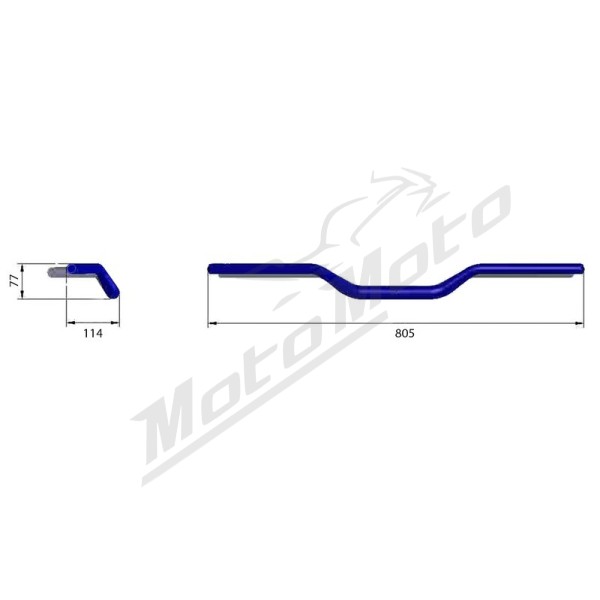 HIGHSIDER pro X-Bar Adventure X04 Handlebar 28.6mm  Aprilia / BMW / Ducati / Fantic / Honda / Husqvarna / KTM / Kawasaki / Suzuki / Triumph / Yamaha 125-1200cc 16-24