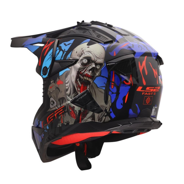 Krosinis Šalmas LS2 MX708 FAST II ZOMBIE 2