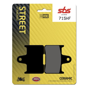 SBS HF Street 715HF Ceramic Organic Brake Pads Honda / Kawasaki / MZ 750-1400cc 96-19