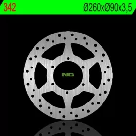 NG BRAKES 342 Front Round Fixed Brake Disc BETA RR / RRT / PEUGEOT XPS / XR6 50 00-19