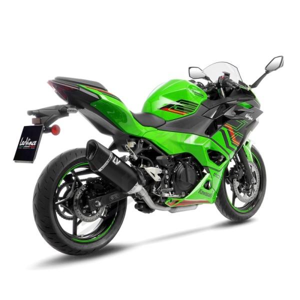 LEOVINCE LV-14R Black Edition Slip-On duslintuvas KAWASAKI Z 400-500 19-25.NINJA 400-500 24-25