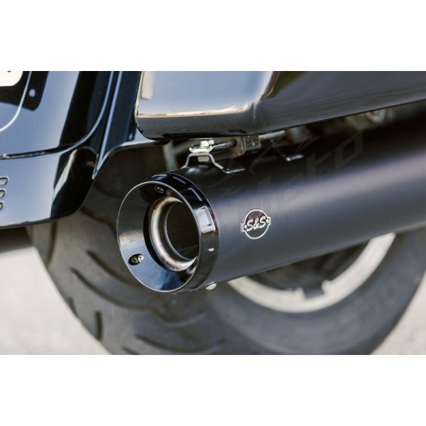 S&S CYCLE 4-1/2" GNX Slip-On Mufflers Harley Davidson FLHR / FLHRC / FLHRCI / FLHRI 1340-1800cc 95-16