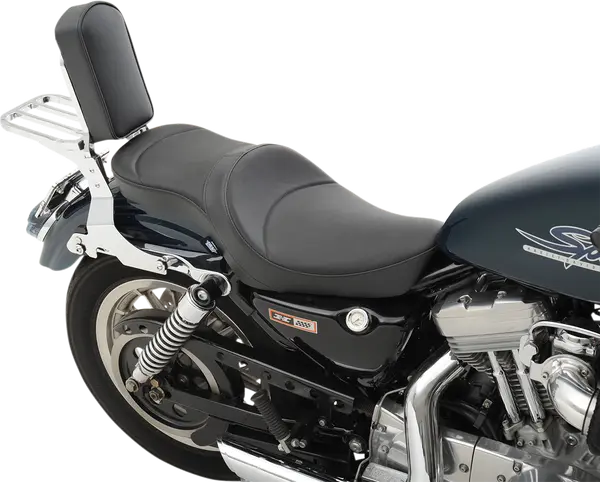 DRAG SPECIALTIES SEATS Low-Profile Double Bucket  2-Up Vinyl Seat Harley Davidson XL / XLH / XLS / XLX / XR 883-1200cc 82-03