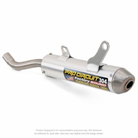 PRO CIRCUIT 304 Muffler Brushed Aluminum GAS GAS MC / HUSQVARNA TC / KTM SX 85cc 2025
