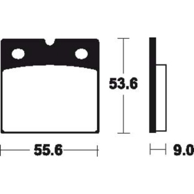 TECNIUM stabdžių trinkelės MF6 BMW / Ducati / Laverda / Moto Guzzi / MZ 250-1100cc 68-99