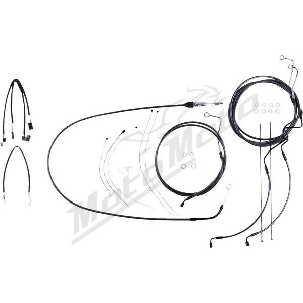 MAGNUM SHIELDING Black Pearl Handlebar Installation Kit 30.5/35.5cm Harley Davidson FLH / FLHXSE / FLHX / FLHTKSE 1750/1977 21-24
