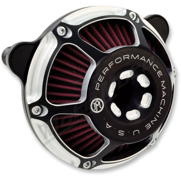 PERFORMANCE MACHINE (PM) Max HP Air Cleaner Kit Harley Davidson FLHR / FLHRC 1340-1800cc 93-13