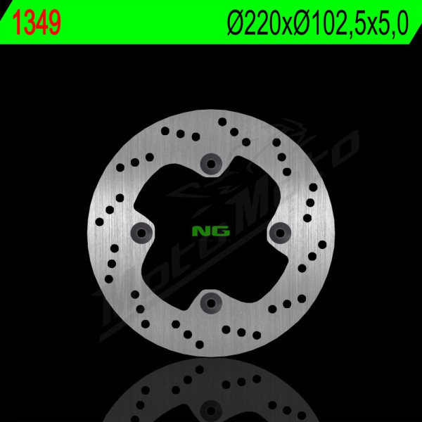 NG Galinis fiksuotas stabdžių diskas 220X102.5X5mm Honda CBR 150cc 11-12