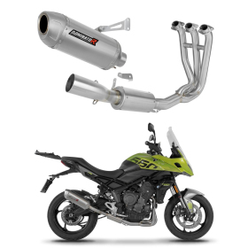 Dominator Full Exhaust System Collector Silencer S6 + dB killer Triumph Tiger Sport 660 2025->
