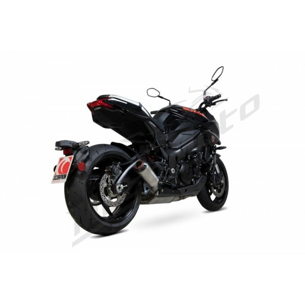 SCORPION Red Power Muffler Stainless Suzuki GSX-S 1000 Katana 2019-2021